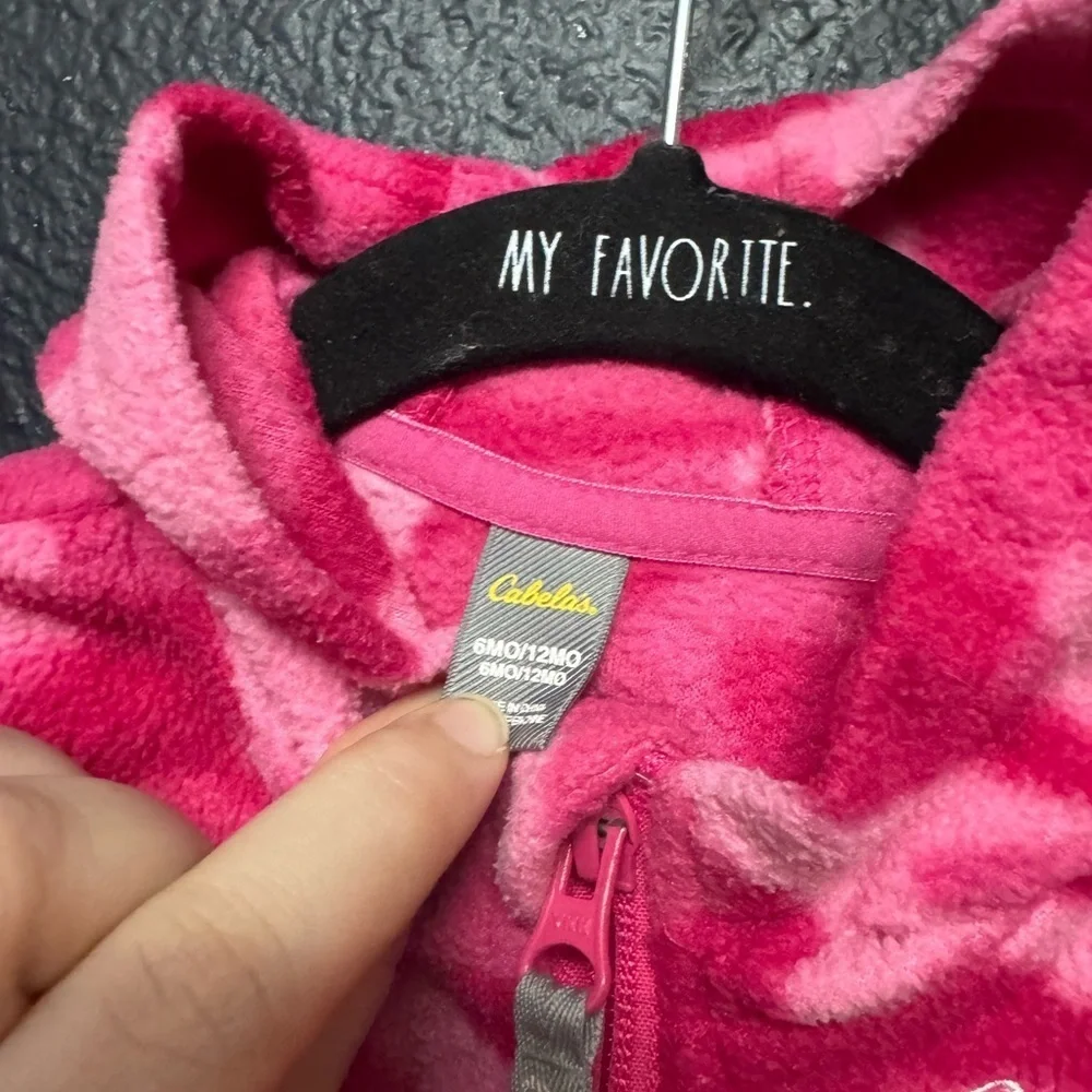 Girls Cabela's Vibrant Pink Camo Fleece Vest
